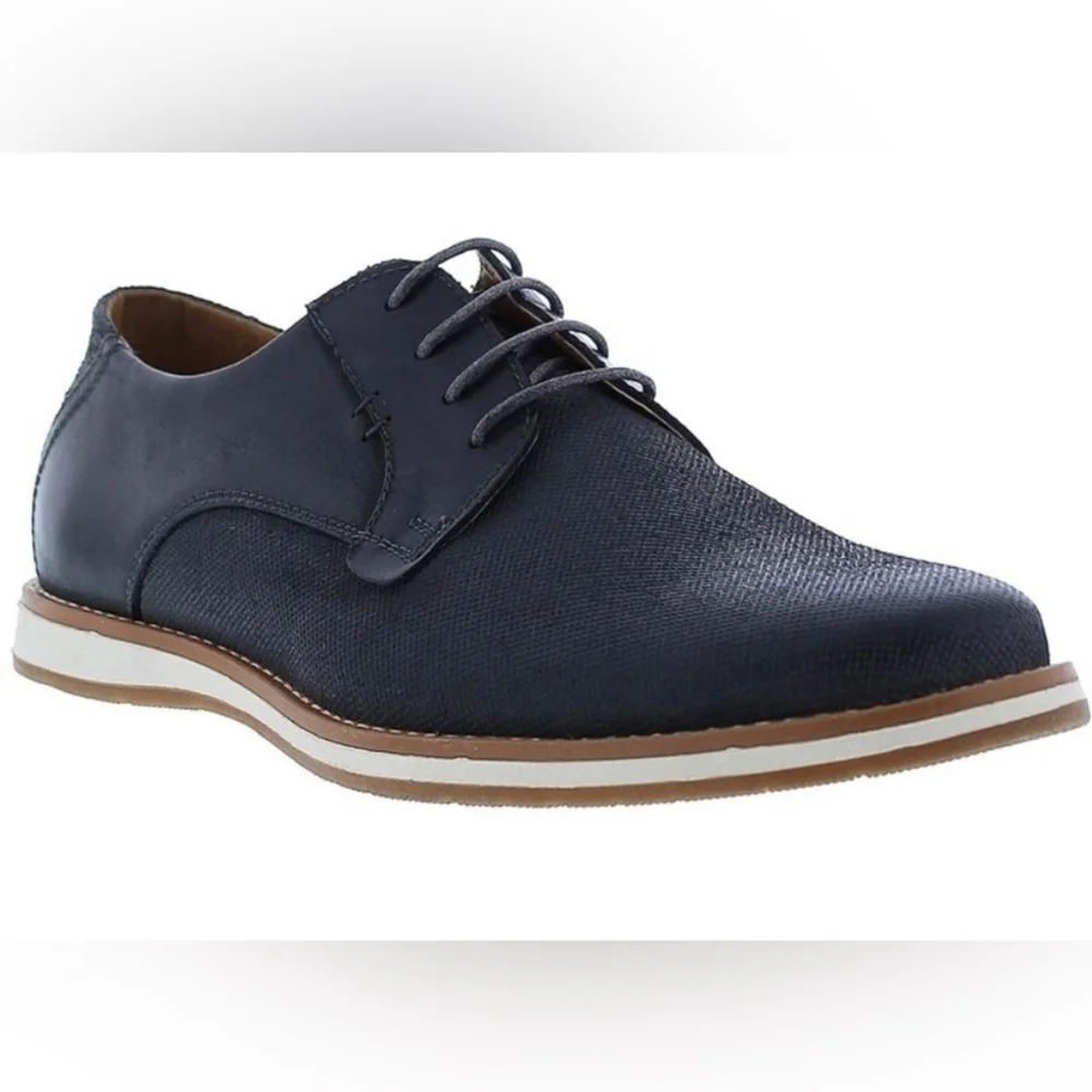 ZANZARA Blaze Leather Canvas Derby Size 12 Color Black‎ NWOB